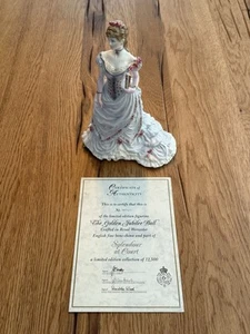 Figura Royal Worcester El Balón del Jubileo de Oro Esplendor en la cancha con certificado - Imagen 1 de 10