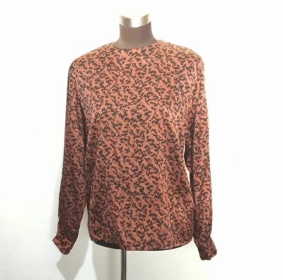 Blusa Doncaster Seda Estampado Animal Talla 4 Foto 1 de 4