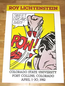 ROY LICHTENSTEIN POSTER " SWEET DREAMS, BABY ! " POW! POP ART PLAKAT in MINT - Bild 1 von 4