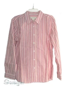 Camisa para mujer roja y blanca a rayas manga larga - talla grande - Imagen 1 de 1