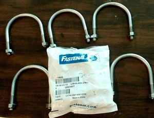 Fastenal 3/8-16 X 2-1/2 U-Bolts/nuts Pack of 10 - 2 X 5 Pcs w/nuts - Picture 1 of 2