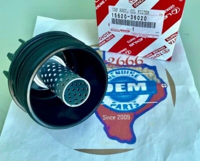 GENUINE OEM TOYOTA LEXUS SCION ENGINE OIL FILTER HOUSING CAP HOLDER 15620-36020 - Image 1 of 2