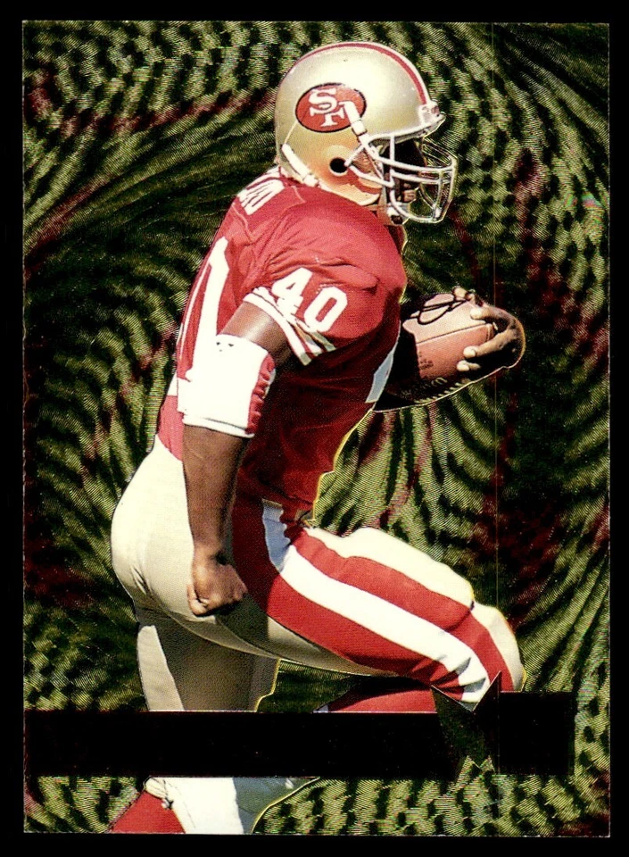 1995 Fleer Metal Gold Blaster Terance Mathis Atlanta Falcons #11 - Image 1 of 2