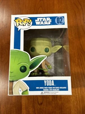 Yoda Pop 02 - Star Wars Caja Azul Funko Pop! Cabezal Bobble de Vinilo Foto 1 de 4