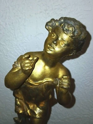 STATUE  MOREAU, XIXème, haut. : 32 cm - Photo 1/4