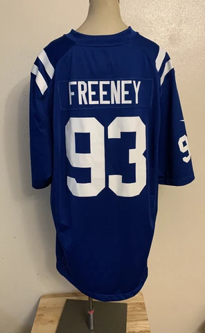Dwight Freeney #93 Nike Indianapolis Colts Jersey Size XL - Blue Throwback Cover