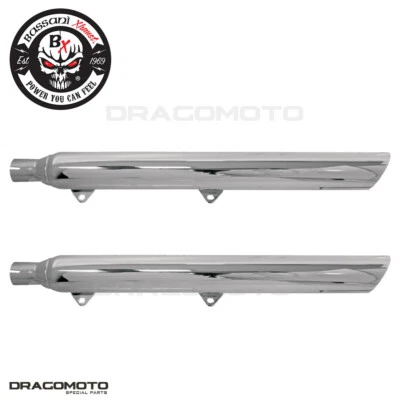 Harley FLSTF 1450 Fat Boy 2000-2006 escape Bassani cromo 31117B Foto 1 de 4