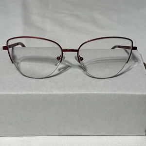 Eyebuydirect Star 55-16-140 C1 Red Metal Eyeglasses FRAMES ONLY - Picture 1 of 7