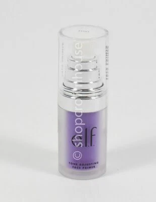 elf TONE ADJUSTING Face Primer .47oz foundation #83403 Brightening LAVENDER - Image 1 of 2