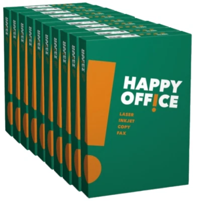 Kopierpapier Happy Office 5000 Blatt Druckerpapier A4 80g weiß 146CIE