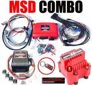 MSD Power Grid Ignition COMBO 7730K Controller 7720 ignition 8261 HVC Coil W HAT - Picture 1 of 5