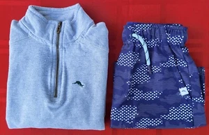 Boy's Tommy Bahamas Swin Shorts & 1/4 Zip Sweatshirt - Size: Small (5/6) - Picture 1 of 14