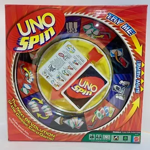 UNO SPIN Next Revolution Card Game 2005 Mattel 100% Complete Age 7+ 2-10 Players - Picture 1 of 1
