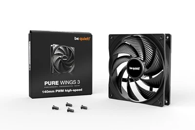 Be Quiet! BL109 Pure Wings 3 140mm PWM High-Speed Fan, 1800 RPM, Rifle Bearing - Image 1 of 3
