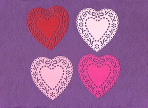 HEART Valentine Love die cuts scrapbook cards - Imagen 1 de 1