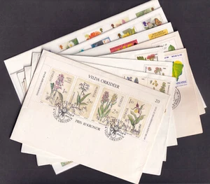 SELECTED FLOWERS FIRST DAY COVERS FROM DIFFERENT COUNTRIES - 10nos - Picture 1 of 7