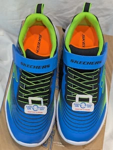 New Skechers YOUTH size 2 Microspec Advance Tennis Shoes Sneakers Running Play - Picture 1 of 15