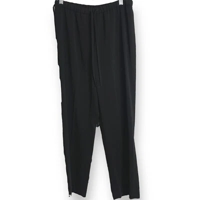 Pantalones de vestir Focus 2000 negros para mujer talla pequeña mediana cordón oscuro academia Foto 1 de 4