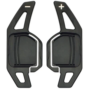 Schaltwippen Shift Paddles passt zu Audi A1 8X, Q3 8U, Q5 SQ5 8R, Q7 4L Schwarz - Bild 1 von 9