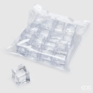 EDG Enzo De Gasperi Ghiaccio Pvc Cubo 16pz H2,5cm B9 Natural - Imagen 1 de 1