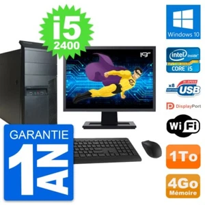 PC tour LENOVO M91p Bildschirm 19 " Core i5-2400 RAM 4Go Disc 1To Windows 10 - Bild 1 von 3