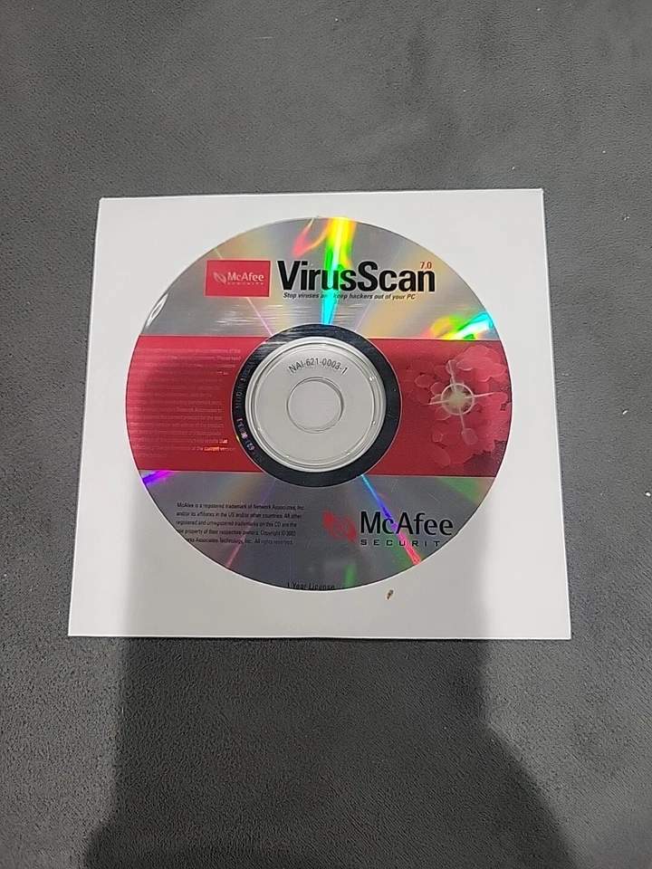 Mcafee Virus Scan Professional 7.0 Windows XP - Single User License Disc Only - Image 1 of 1