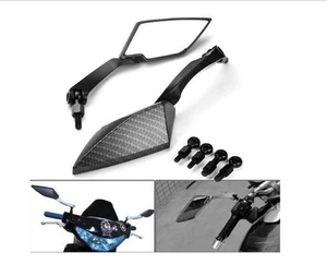 Espejos retrovisores de fibra de carbono Suzuki B-King/SFV650/Boulevard, tornillo de 8 mm/10 mm, mango de 7/8" - Imagen 1 de 7