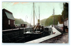 1911 The Dry Dock Port Dinorwic Galles Inghilterra - Danneggiato - Foto 1 di 2