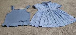  Girls Calvin Klein & Nautica Ruffle Top Size (7) 2 Pc - Picture 1 of 10