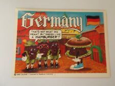 California Raisins World Tour "GERMANY (WEST)" #8 Sticker Trading Card 1988