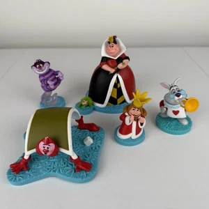 Juego de figuras de Alicia en el País de las Maravillas de Disney X5 - adornos para pasteles gato de Cheshire - Imagen 1 de 7