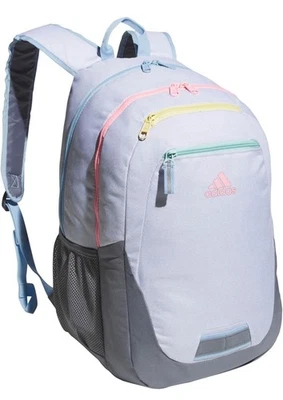 Adidas Foundation Multipurpose Backpack  19.5" x 13” White/pink/gray - Image 1 of 4