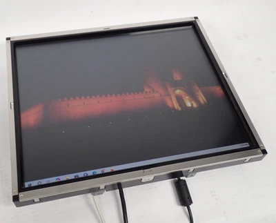 ELO ET1739L-9CWA-1-NPB-G E964551 17'' LCD TOUCH MONITOR IN 12Vdc 3A TESTED - Image 1 of 4