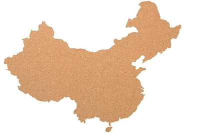 China als Pinnwand aus Kork XXL ca. 80x50 cm - Bild 1 von 3