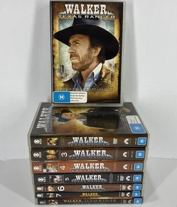 Walker Texas Ranger Complete Series 1-8 DVD Good Condition Region 4 Chuck Norris - Picture 1 of 9