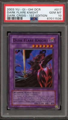 Yu-Gi-Oh! Dark Flare Knight Dark Crisis 1st Edition DCR-017 PSA 10 Gem Mint - Image 1 of 2