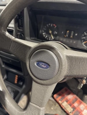 Ford Escort Capri Granada Mk2 Mk3   Steering Wheel Centre Badge GHIA RS Turbo - Image 1 of 4