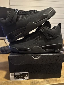 SIZE 9.5  MEN- Air Jordan 4 Retro 2025 Black Cat IN HAND SHIP FAST - Picture 1 of 10