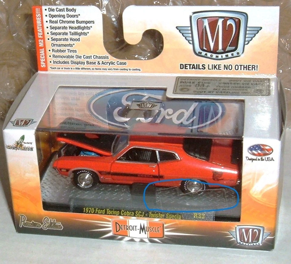 1970 Ford Cobra SCJ Twister Special M2 Machines 1:64 Detroit Muscle см. примечание - Изображение 1 из 1