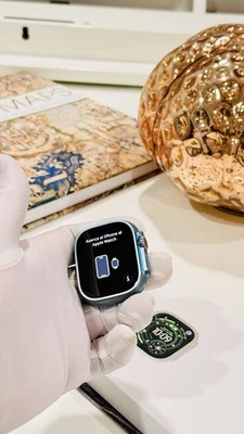 Custom Metallic SKY BLUE Apple Watch ULTRA 3 49mm Titanium Custom Anodized - Image 1 of 4