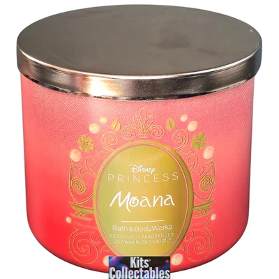 Disney Moana -Bath & Body Works - Scented Tropical 3 Wick Candle Large New - Image 1 of 3