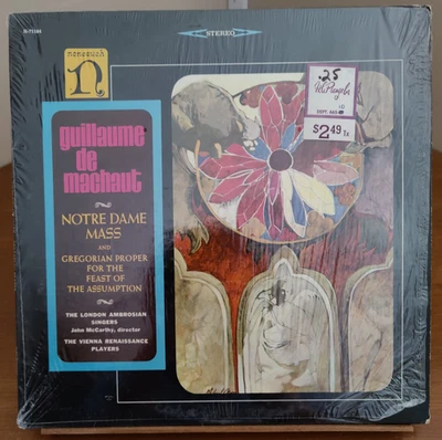 Guillaume de Machaut Notre Dame Mass Georgorian Proper Nonesuch H71184 LP Shrink - Изображение 1 из 4