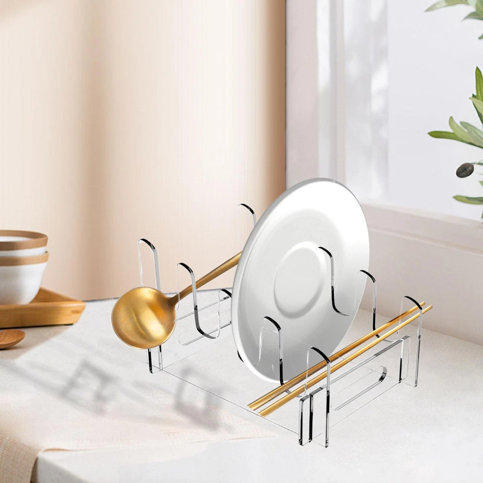 Dish Organizer Rack Drainer Storage Holder Plate Holder Organizer Plate Stand - Image 1 of 1