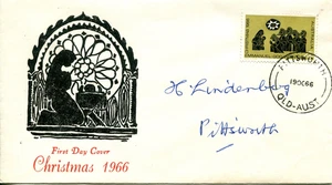 1966 Christmas - Alex Napier FDC - Picture 1 of 2