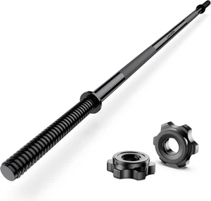 Straight Langhantel 180 cm Ø25 mm Hantelstange Gewichtheben in schwarz Stahl Fitness - Bild 1 von 6
