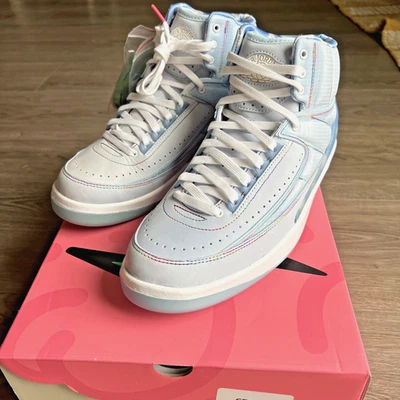 Nike Air Jordan 2 Retro SP x J. Balvin Blue 9.5 Men/11 Women New DQ7691-419 - Image 1 of 4