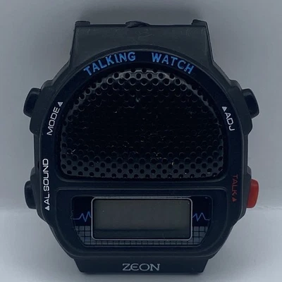 Reloj digital Zeon Talking vintage 37 mm ZR11863 para hombre sin probar para piezas/reparación Foto 1 de 4