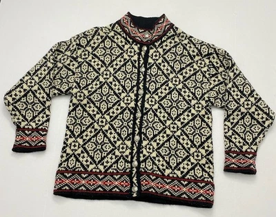 Suéter De Colección LL Bean Mujer M Mezcla de Lana Cárdigan Fair Isle Nórdico EE. UU. Multicolor Foto 1 de 4