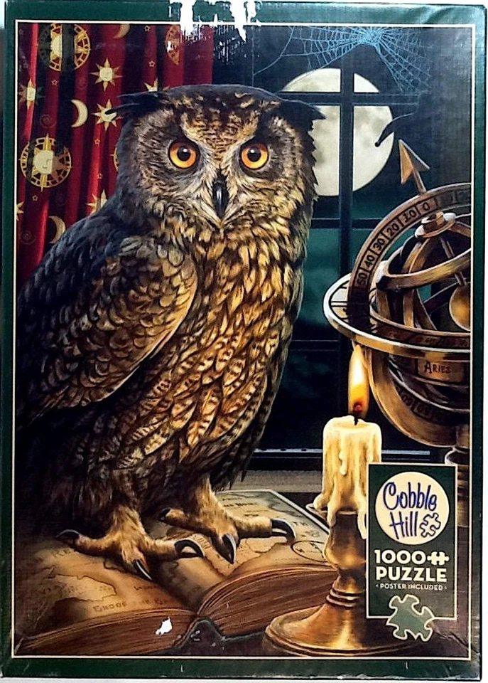 The Astrologer Owl Lisa Parker 1000 pc 19.25" X 26.625" Cobble Hill 80198 - Image 1 of 1