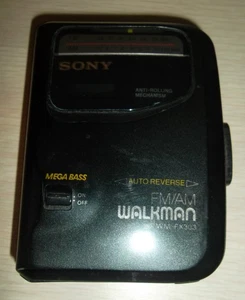 Sony Walkman WM-FX303 Black Portable Mega Bass FM/AM Radio Cassette Not Working - Picture 1 of 6